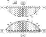 Wafer bonding method and apparatus with curved surfaces