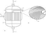 Polymerization using a spiral heat exchanger
