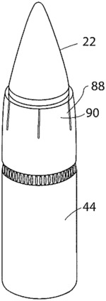 Rifle cartridge with improved bullet upset and separation