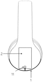 A Dipole Antenna Placed on a Wireless Headphone Casing