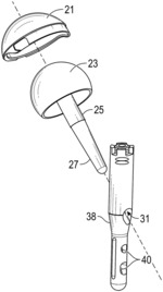 Hip implant with compression resistance and self-centering features