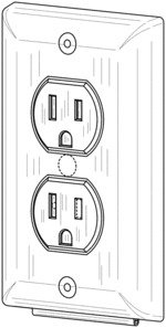 Non functioning electric outlet warning device