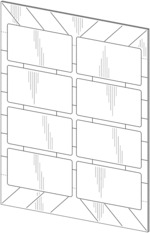 Label sheet assembly with matrix cuts