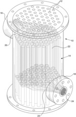 Block style heat exchanger for heat pipe reactor