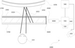 Display system with variable power reflector