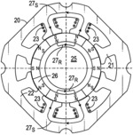 STEP MOTOR WITH SPACING OF SAME-PHASE STATOR POLE GROUPS BASED ON ONE-HALF ROTOR TOOTH PITCH