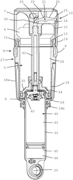 Damper device for bicycles