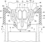 Attachment structure of temperature sensor