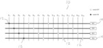 Capacitive panel scanning with reduced number of sensing circuits