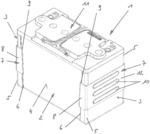 Battery box for a block battery