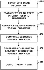 Sequence number checksum for link state protocols