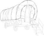 Covered wagon canopy