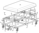 Vehicle Battery Service Cart with Configurable Frame