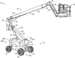 LIFT DEVICE WITH SPLIT BATTERY PACK