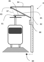 Wireless train communication system via access points on train power poles