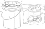 Container closure for pourable liquids including a pour spout and a tamper evident vent structure