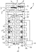 Oscillating displacement pump having an electrodynamic drive and method for operation thereof