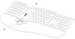 Keyboard with built-in mouse