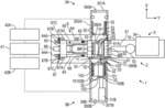 INJECTION MOLDING SYSTEM WITH CONVEYOR DEVICES TO INSERT OR EJECT MOLDS