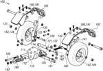 Articulating, self-centering truck for personal mobility vehicles