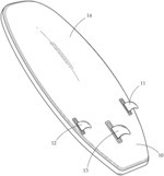 Accessory fin system for watersports involving boards