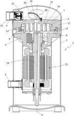 SCROLL COMPRESSOR PROVIDED WITH A DISCHARGE PORT DEFLECTOR