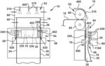 Machine for forming packages from a web of preformed bags