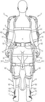 Backpack support module for a modular exoskeleton structure