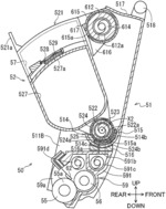 Image forming apparatus permitting user to imagine clear detachment procedure of toner cartridge from process cartridge