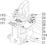 Mirror image microscopic imaging device, and microneedle attitude calibration system and method