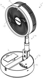 Oscillating portable fan with removable grille