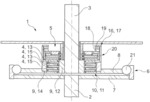 Clutch unit with torsional vibration damper as clutch support, and hybrid module comprising clutch unit