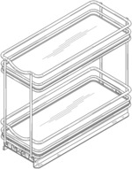 Two-tier storage rack