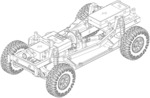 Chassis for model car