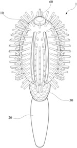 Hair brush structure