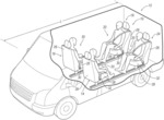 Seat bottom supported airbags extending cross-vehicle between vehicle seats