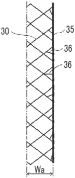 Conductive member for touch panel and touch panel