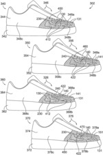 Footwear article having repurposed material with concealing layer