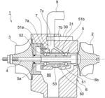 Contamination removing device and turbocharger including contamination removing device