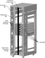Vibration shock mitigation for components in a server rack