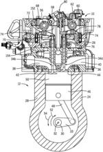 TYPE II VALVETRAIN AND HYDRAULIC ENGINE BRAKE ARRANGEMENT