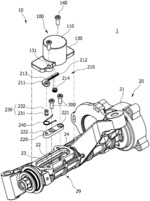Rotary sensor assembly and rear wheel steering system including the same