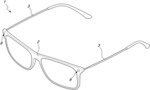 EYEGLASSES WITH SIMPLIFIED HINGE FOR TEMPLE