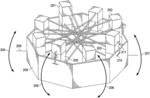 Wave-energized buoyant water elevator for raising water in response to tilting about multiple distinct angularly-spaced axes