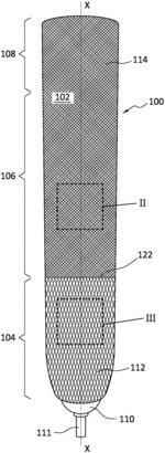 LINER HAVING DIFFERENT REGIONS OF ELONGATION