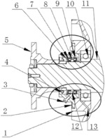 Sealing structure of electric-machine-shaft extension end