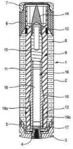 TELESCOPED AMMUNITION COMPRISING A SUB-CALIBRE PROJECTILE STABILIZED BY A DEPLOYABLE TAIL FIN