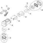 Terminal fastening structure of connector for electric vehicle