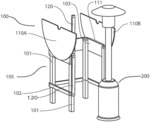 PATIO TABLE WITH OPENING FOR OUTDOOR GAS HEATER