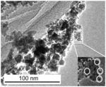Iron oxide supported rhodium catalyst for nitroarene reduction